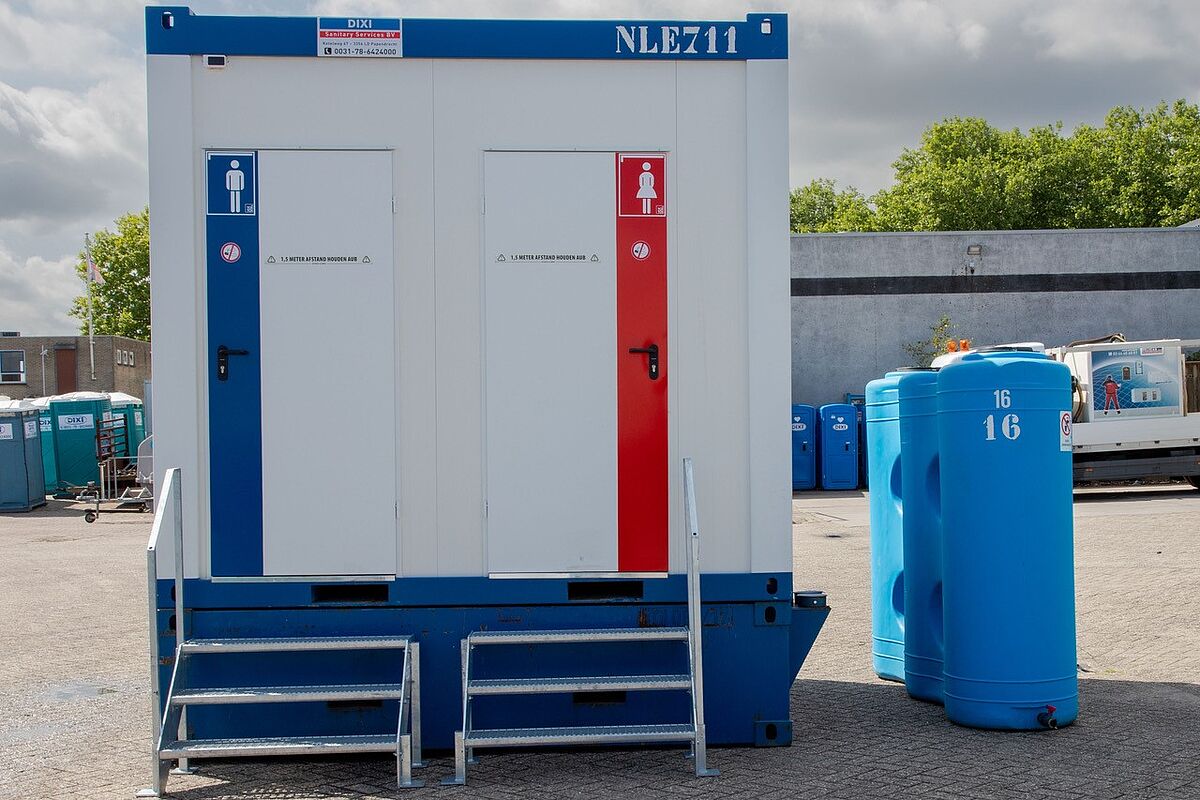 Uitbreiding assortiment; DIXI Sanitaire container CUBE DIXI Sanitary