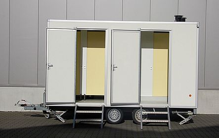 Dixi Toiletwagen met 2 douches