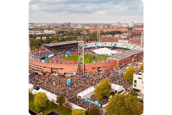 DIXI Toiletten voor de Amsterdamse Marathon